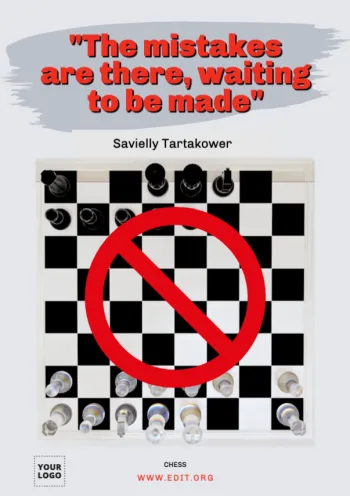 Modifica una scacchiera vuota da stampare