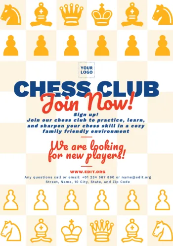 Edit a club fair poster