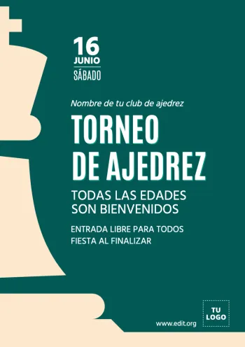 Edita un anuncio para torneos de ajedrez