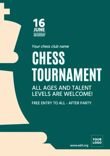 Editar um anúncio para torneios de xadrez