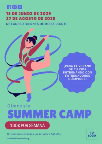 Edita un póster de campamento