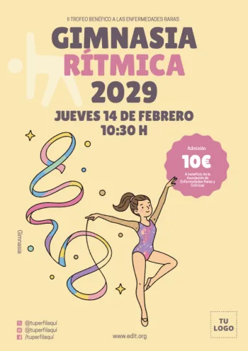 Edita un anuncio de gimnasia