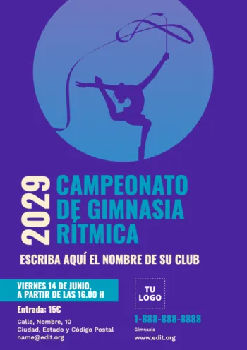 Edita un anuncio de gimnasia
