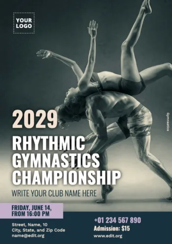 Modifier une affiche de gymnastique