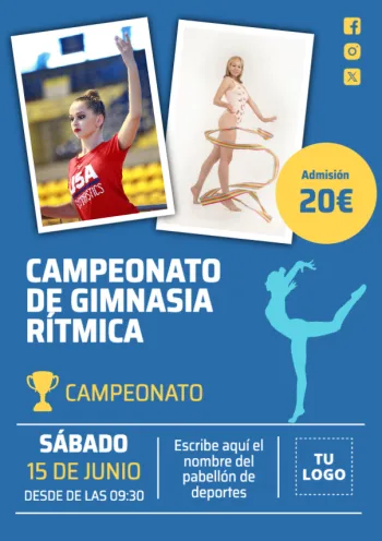 Edita un anuncio de gimnasia