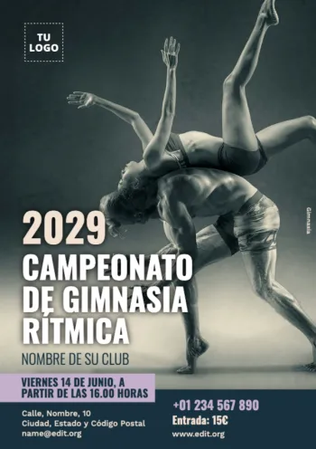 Edita un anuncio de gimnasia