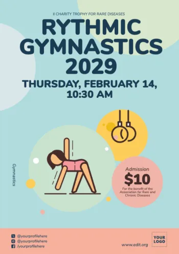 Modifier une affiche de gymnastique