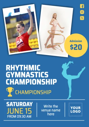 Modifier une affiche de gymnastique