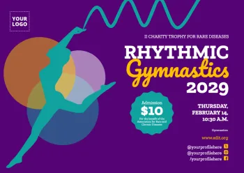 Modifier une affiche de gymnastique