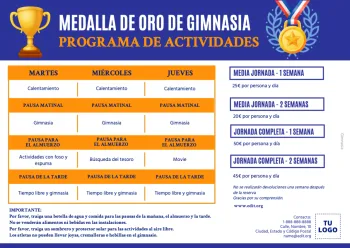 Edita un anuncio de gimnasia