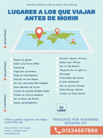 Editar una plantilla US letter