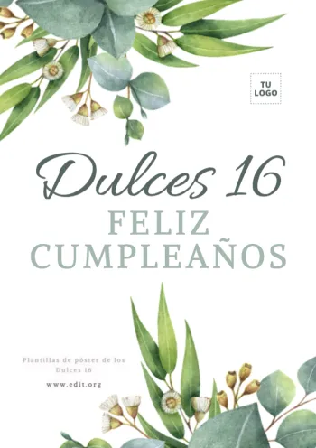 Edita un flyer de Dulces 16