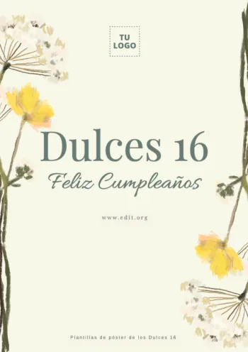 Edita un flyer de Dulces 16