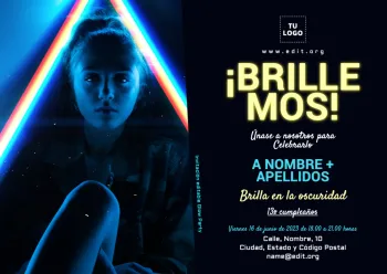 Edita un banner de Glow Party