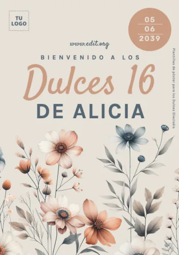 Edita un flyer de Dulces 16