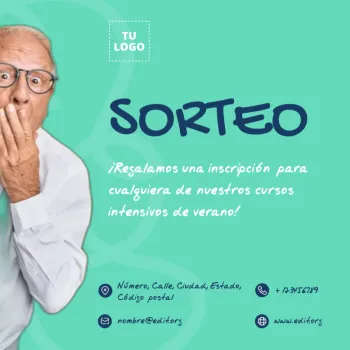 Editar una plantilla para sorteos