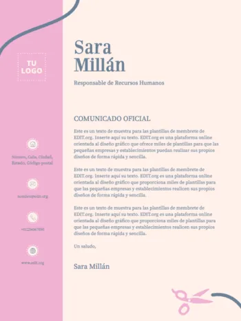 Editar una plantilla US letter