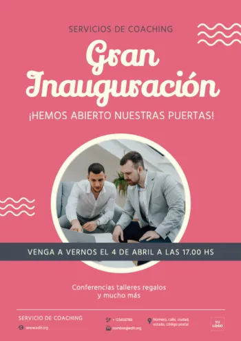 Crear diseños para tu inauguración