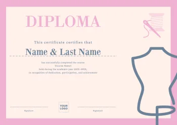 Gestaltung meines Zertifikates oder Diploms