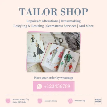 Edita un modello per sartoria e cucito