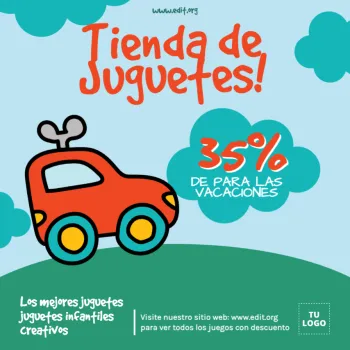 Edita un diseño para jugueterías