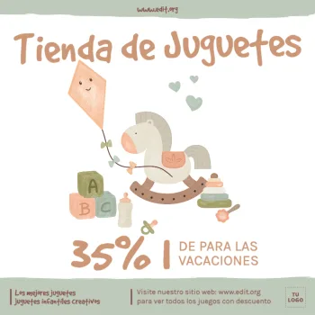 Edita un diseño para jugueterías