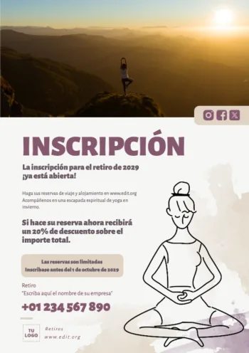 Edita un folleto de Retiro