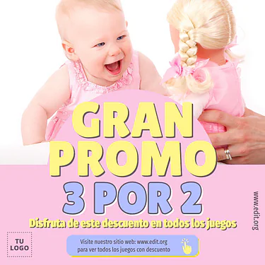 Crea flyers y catálogos para Jugueterías editables (23)
