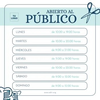 Editar un cartel para sastres y costurerías