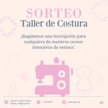 Editar un cartel para sastres y costurerías