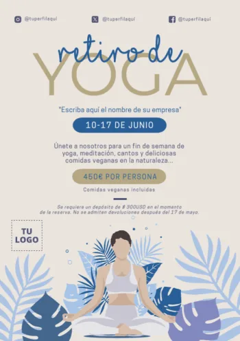 Edita un folleto de Retiro