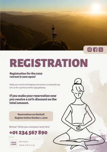 Edit a Retreat poster