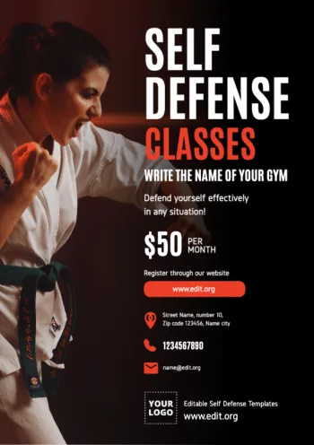 Edit a Self-Defense poster