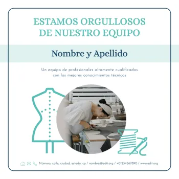 Editar un cartel para sastres y costurerías