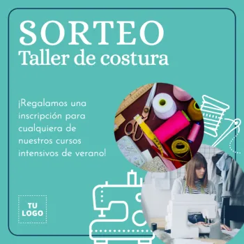 Editar un cartel para sastres y costurerías