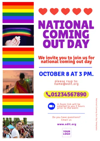 Edit a Coming Out poster