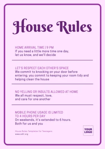 Edit a poster with Rules