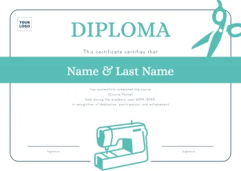 Gestaltung meines Zertifikates oder Diploms