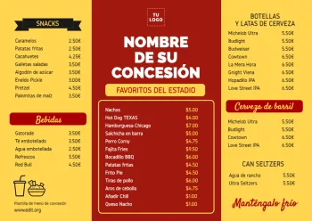 Edita un flyer de comida