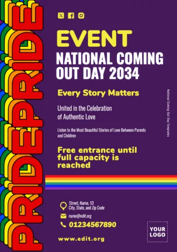 Edit a Coming Out poster