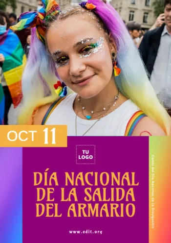 Edita flyers del Día de Salir del Armario