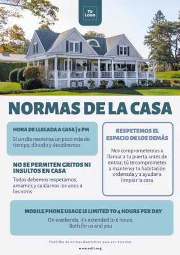 Edita un cartel con Normas