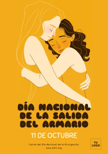 Edita flyers del Día de Salir del Armario