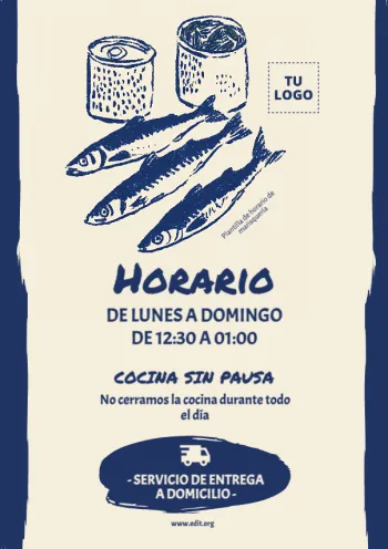 Edita un flyer de Marisquería