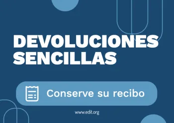 Edita un diseño sobre políticas de devolución
