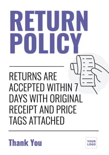 Modifier un design ou modèle sur les politiques de retour