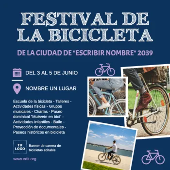 Edita un banner de Carrera de Bici