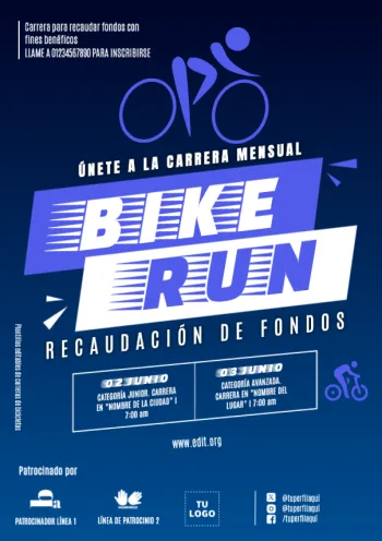 Edita un banner de Carrera de Bici