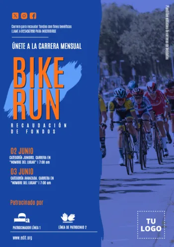 Edita un banner de Carrera de Bici