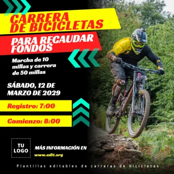 Edita un banner de Carrera de Bici